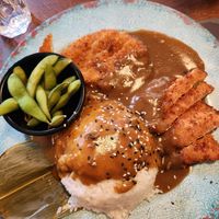 vegan Katsu curry at Banana Tree in Oxford