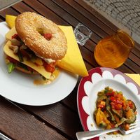 Super good 😋 at Bagels Dresden in Dresden