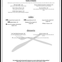 Menu at Pure Eatery in Indianapolis