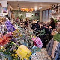 Interior at Sanseveria Bagelsalon in Bruges