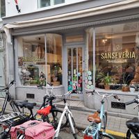 Front - slall step at entrance at Sanseveria Bagelsalon in Bruges