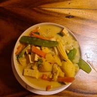 Coconut curry at Ethos in Bangkok