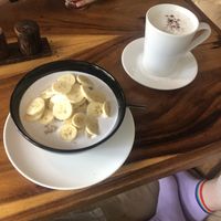banana porridge  at Ethos in Bangkok