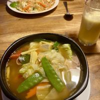 spicy thai soup   at Ethos in Bangkok