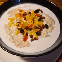 Coconut milk porridge at Ethos in Bangkok