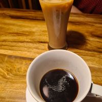 Ice latte and americano at Ethos in Bangkok