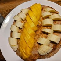 Mango banana pancake at Ethos in Bangkok