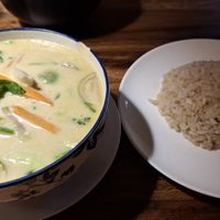 Green curry at Ethos in Bangkok