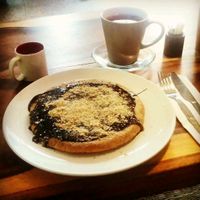 almond & chocolate pancake  at Ethos in Bangkok