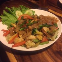 Stir fried rice noodles with vegetable at Ethos in Bangkok