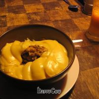 Vegan apple crumble and custard at Ethos in Bangkok