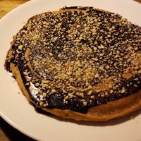 Chocolate and almond pancake at Ethos in Bangkok