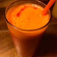 Mix of carrot, ginger and beetroot juice. Highly recommend! at Ethos in Bangkok