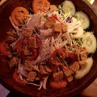 Huge tempeh salad!  at Ethos in Bangkok