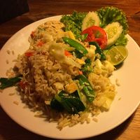 101 fried rice with vegetables and tofu at Ethos in Bangkok