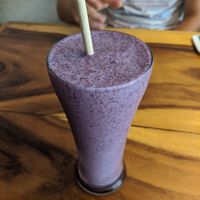 Blueberry soy shake at Ethos in Bangkok
