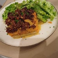 Vegetable crumble at La Clairiere in Lille