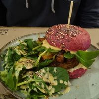 Burger at La Clairiere in Lille