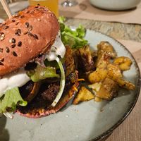 Burger at La Clairiere in Lille