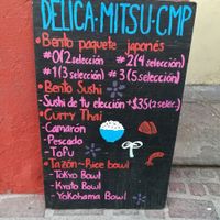 menu at Delica Mitsu Campanero  in Guanajuato