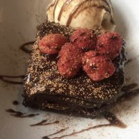 Raspberry Brownie 😍  at Joro Vegan Eatery in Birkenhead