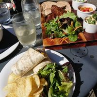 Coronation chickpea wrap, and the Moroccan feast! at Joro Vegan Eatery in Birkenhead