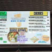 Several drinks were naturally vegan at Le Vietnam Cafe in Perth