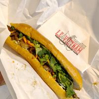 Char siu vegan pork banh mi at Le Vietnam Cafe in Perth