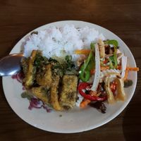 Lemongrass tofu at Man Tu Vegan - District 1 in Ho Chi Minh City
