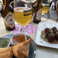 Vegan sate en samosas   at Mosquito Coast in Ghent