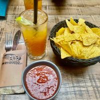 Nacho's with tomato salsa at Mosquito Coast in Ghent