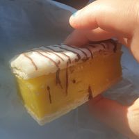 Vegan vanilla slice at Simply Gluten Free in Mentone