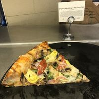 Vegan pizza at Whole Foods Market in Portland
