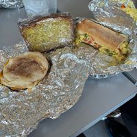 Sausage McMuffin, lemon poppy, scrambler  at Batter & Crumbs in Philadelphia