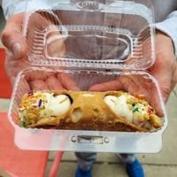 Birthday cannoli at Batter & Crumbs in Philadelphia