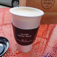 Cappuccino (oat milk is the standard milk) at Batter & Crumbs in Philadelphia