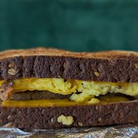 Scrapple, Egg, and Cheese Sammy from Primary at Batter & Crumbs in Philadelphia