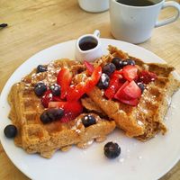 Waffles  at The Red Dot Kitchen in Wurtsboro