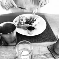 Me chowing down  at The Red Dot Kitchen in Wurtsboro