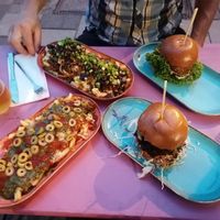 Our meal...  at DoppleGanger in Cambridge