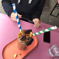 Yummy cake-shake! at DoppleGanger in Cambridge