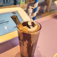 Coconut chocolate "cake shake" at DoppleGanger in Cambridge