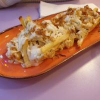 ranch, cheese and onion fries. at DoppleGanger in Cambridge