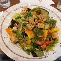 Vegan "halloumi" salad with tofu at  Cafe Landwer in Vaughan