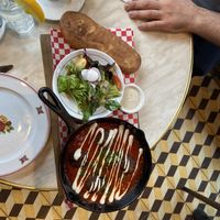 Vegan shakshuka  at  Cafe Landwer in Vaughan
