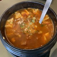 Silken tofu soup at Seoul USA Korean Restaurant in Salina