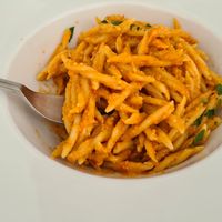 Fresh pesto pasta at Zenit Spa Hotel in Giulianova