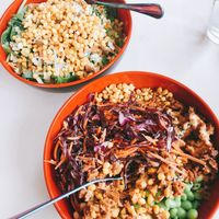Rice bowls  at Old Abe & Co. in Rochester