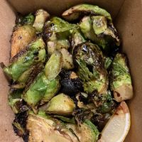 Vegan Brussels sprouts at Hearth Artisan Pizza in Anchorage