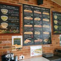 the menu at The Sandwich Factory in Timisoara